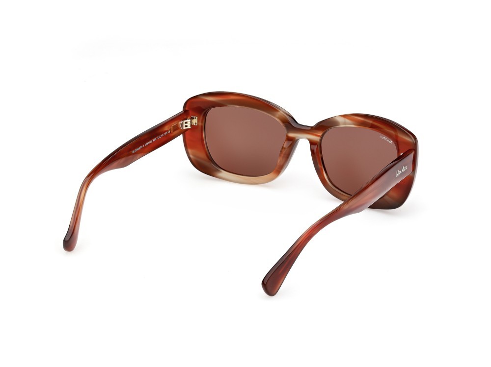 Occhiali da sole MaxMara Elizabeth1 MM0170 (68E) colore arancio/corno forma rotondo lenti marrone