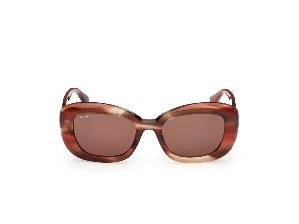 Occhiali da sole MaxMara Elizabeth1 MM0170 (68E) colore arancio/corno forma rotondo lenti marrone