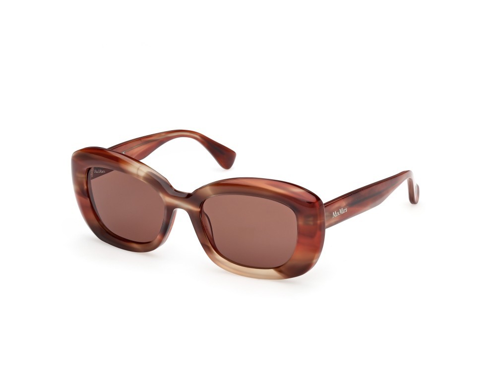 Occhiali da sole MaxMara Elizabeth1 MM0170 (68E) colore arancio/corno forma rotondo lenti marrone