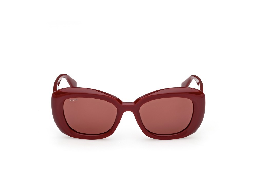 Occhiali da sole MaxMara Elizabeth1 MM0170 (69S) colore bordeaux lucido  forma rotondo lenti bordeaux
