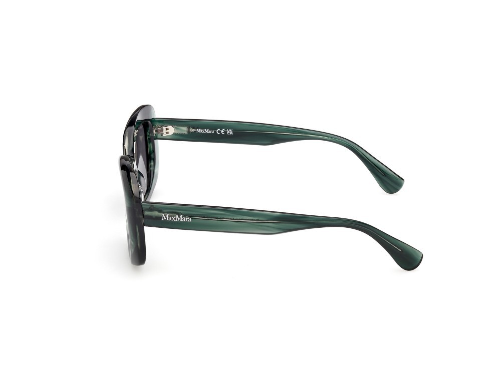 Occhiali da sole MaxMara Elizabeth1 MM0170 (98A) colore corno verde forma rotondo lenti marrone