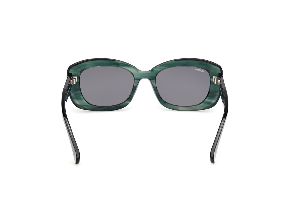 Occhiali da sole MaxMara Elizabeth1 MM0170 (98A) colore corno verde forma rotondo lenti marrone
