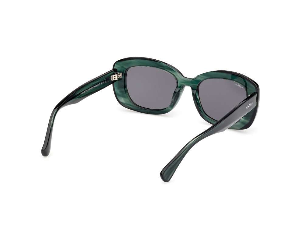 Occhiali da sole MaxMara Elizabeth1 MM0170 (98A) colore corno verde forma rotondo lenti marrone