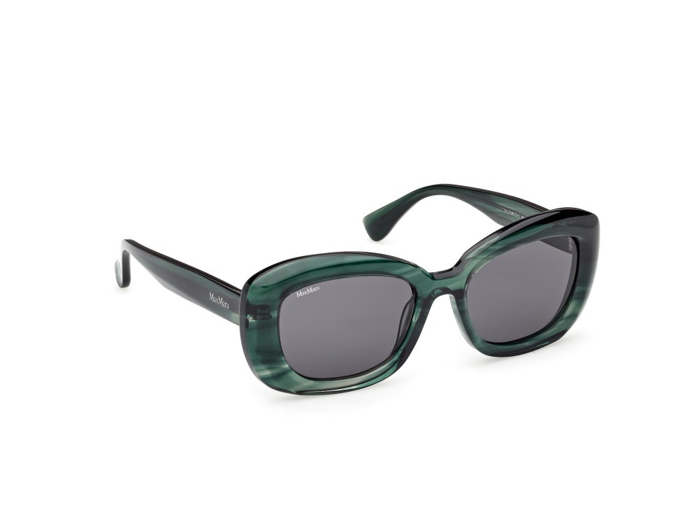 Occhiali da sole MaxMara Elizabeth1 MM0170 (98A) colore corno verde forma rotondo lenti marrone