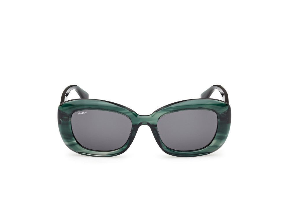 Occhiali da sole MaxMara Elizabeth1 MM0170 (98A) colore corno verde forma rotondo lenti marrone