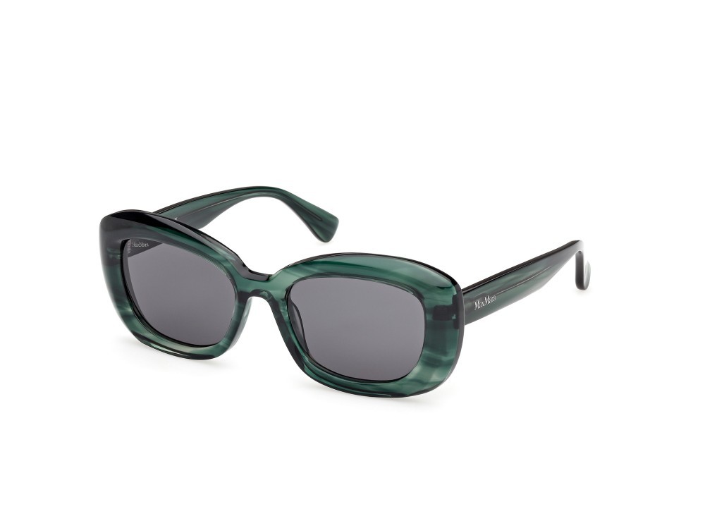 Occhiali da sole MaxMara Elizabeth1 MM0170 (98A) colore corno verde forma rotondo lenti marrone