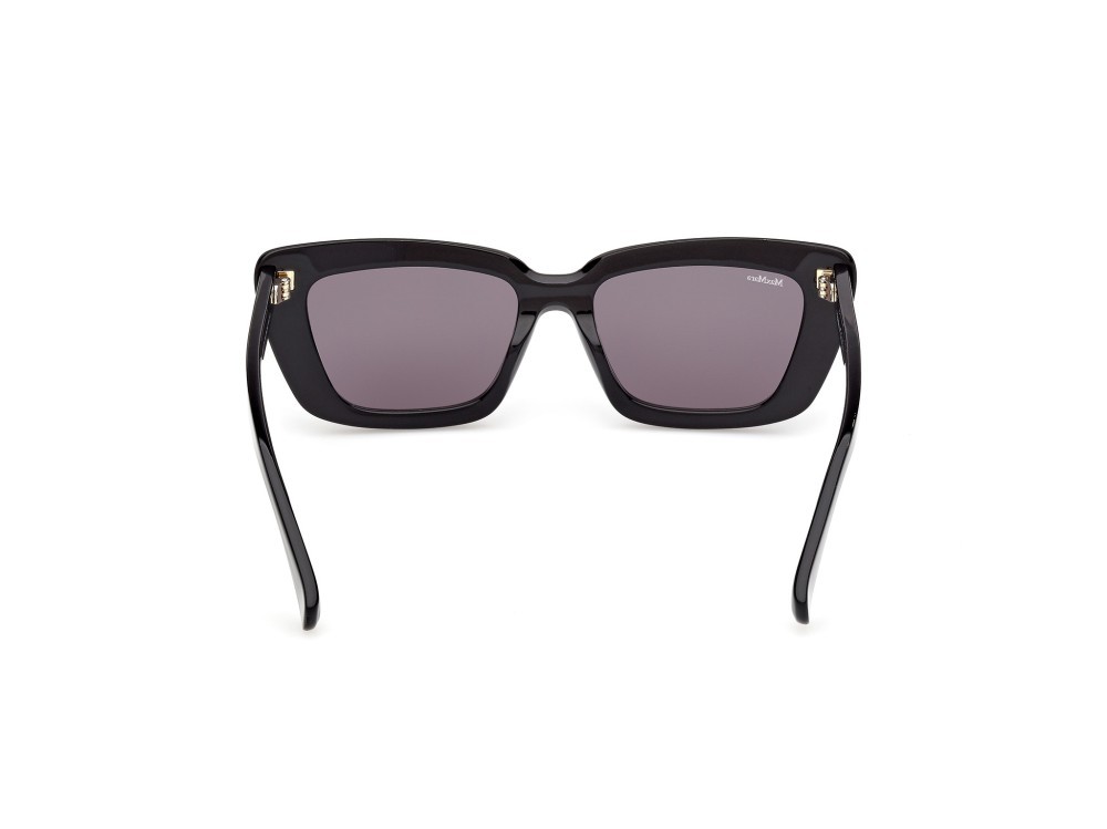 Occhiali da sole MaxMara Elizabeth MM0171 (01A) colore nero lucido forma cat eye lenti fumo
