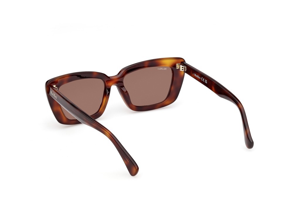 Occhiali da sole MaxMara Elizabeth MM0171 (52E) colore avana scura  forma cat eye lenti marrone