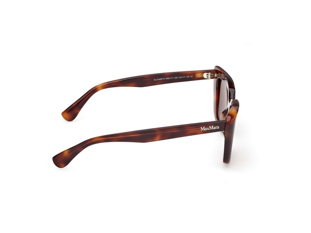 Occhiali da sole MaxMara Elizabeth MM0171 (52E) colore avana scura  forma cat eye lenti marrone