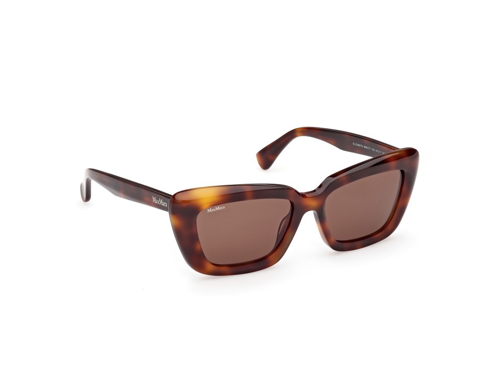 Occhiali da sole MaxMara Elizabeth MM0171 (52E) colore avana scura  forma cat eye lenti marrone