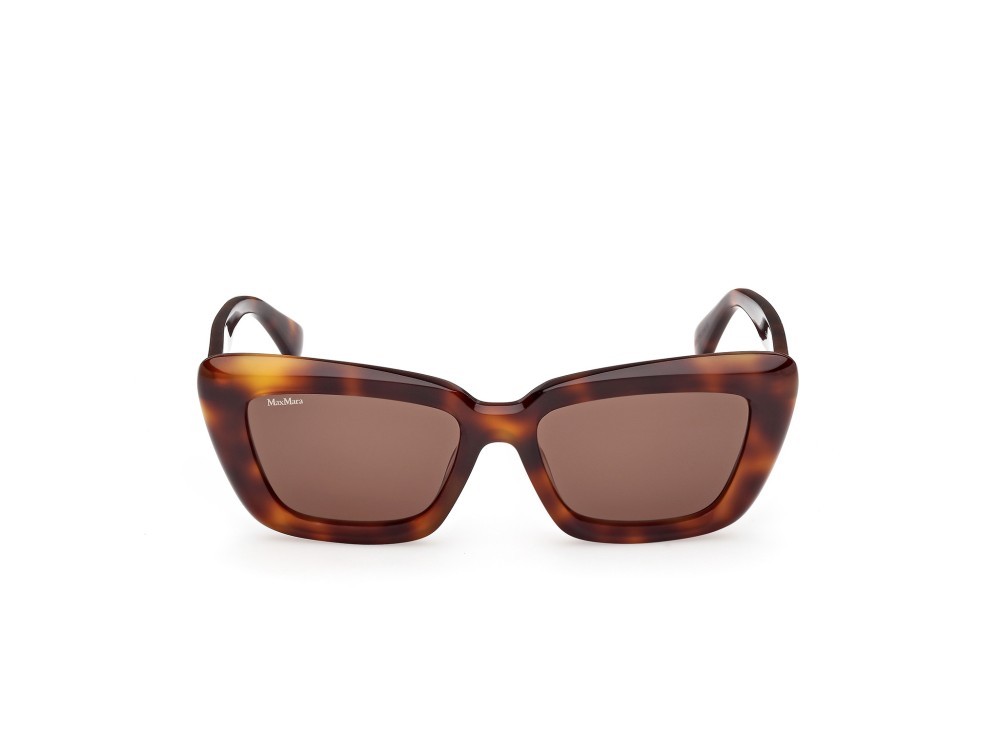 Occhiali da sole MaxMara Elizabeth MM0171 (52E) colore avana scura  forma cat eye lenti marrone