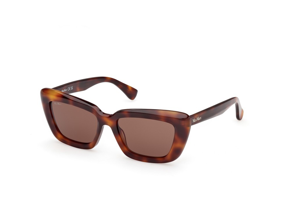 Occhiali da sole MaxMara Elizabeth MM0171 (52E) colore avana scura  forma cat eye lenti marrone