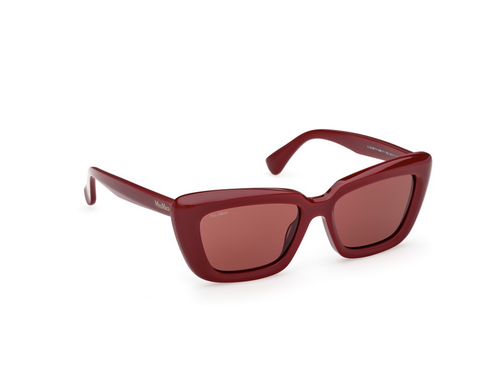 Occhiali da sole MaxMara Elizabeth MM0171 (69S) colore bordeaux lucido  forma cat eye lenti bordeaux