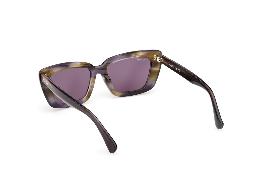 Occhiali da sole MaxMara Elizabeth MM0171 (83Y) colore corno colorato  forma cat eye lenti viola