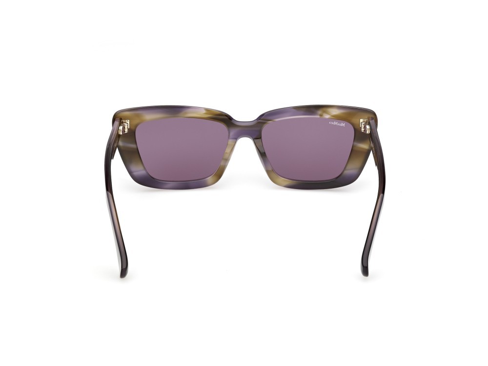 Occhiali da sole MaxMara Elizabeth MM0171 (83Y) colore corno colorato  forma cat eye lenti viola