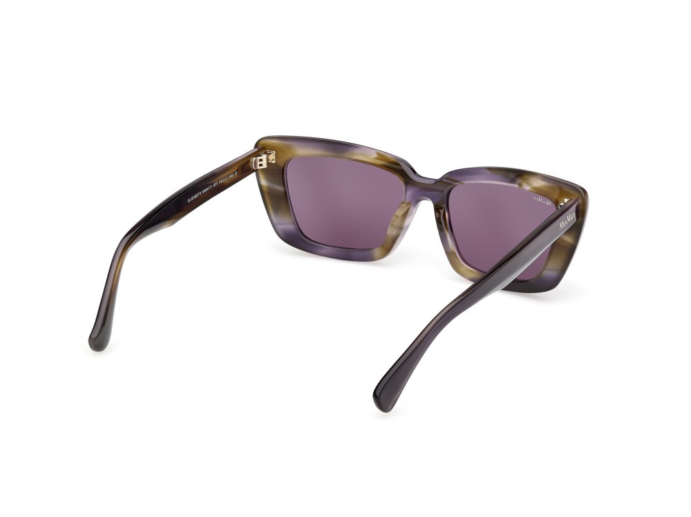 Occhiali da sole MaxMara Elizabeth MM0171 (83Y) colore corno colorato  forma cat eye lenti viola
