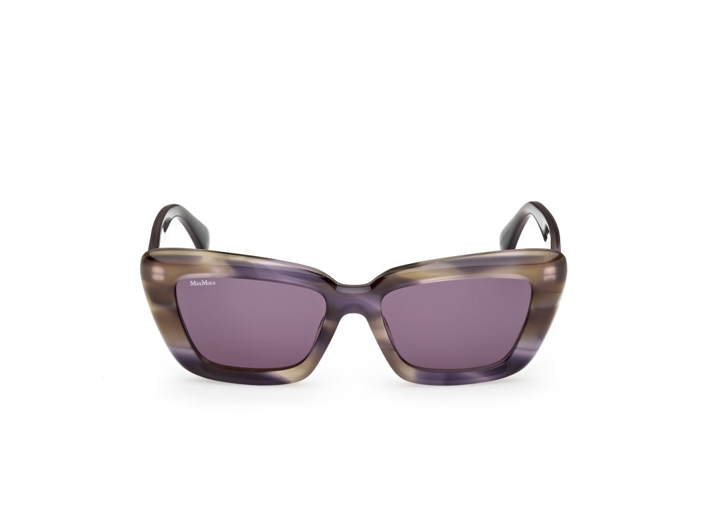 Occhiali da sole MaxMara Elizabeth MM0171 (83Y) colore corno colorato  forma cat eye lenti viola