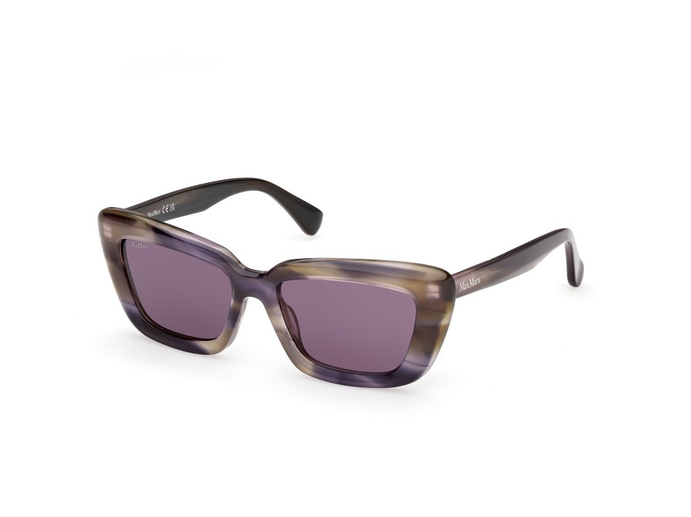 Occhiali da sole MaxMara Elizabeth MM0171 (83Y) colore corno colorato  forma cat eye lenti viola