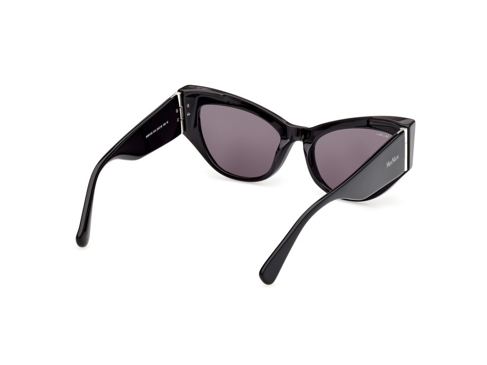Occhiali da sole MaxMara MM0192 (01A) colore nero lucido forma cat eye lenti fumo