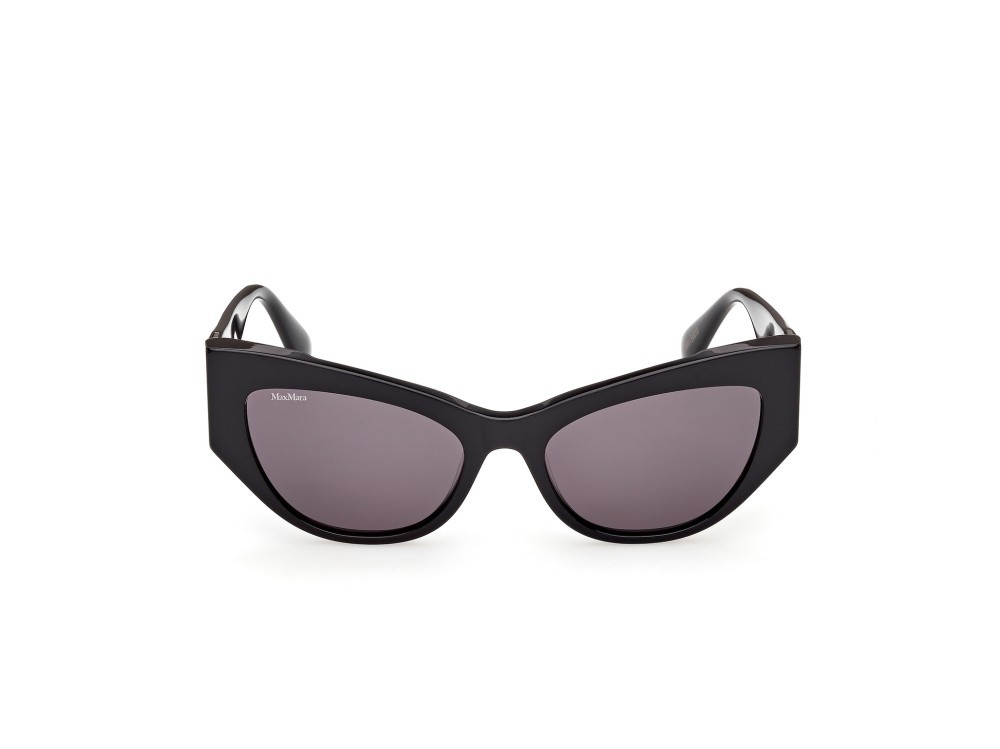 Occhiali da sole MaxMara MM0192 (01A) colore nero lucido forma cat eye lenti fumo