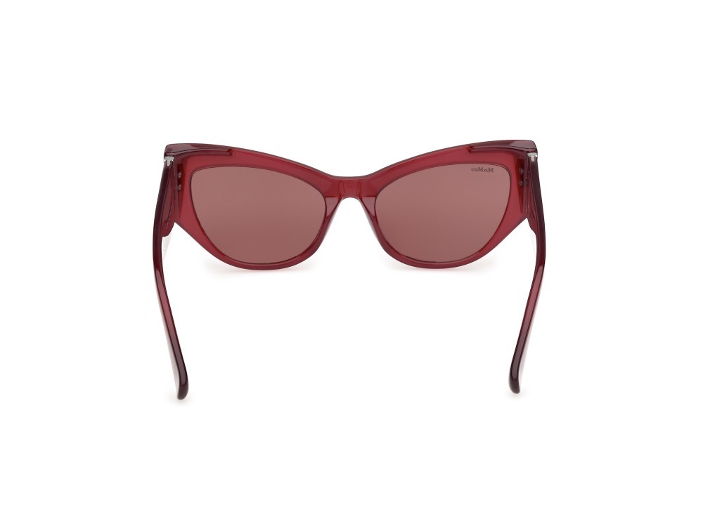 Occhiali da sole MaxMara MM0192 (69S) colore bordeaux lucido forma cat eye lenti bordeaux