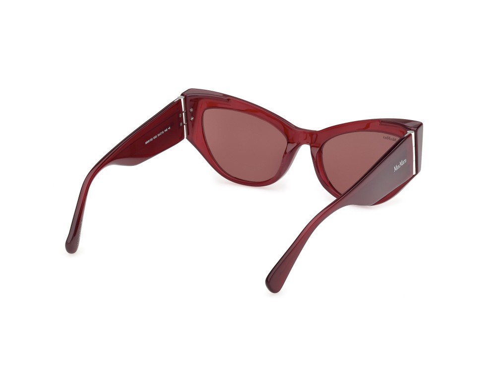 Occhiali da sole MaxMara MM0192 (69S) colore bordeaux lucido forma cat eye lenti bordeaux