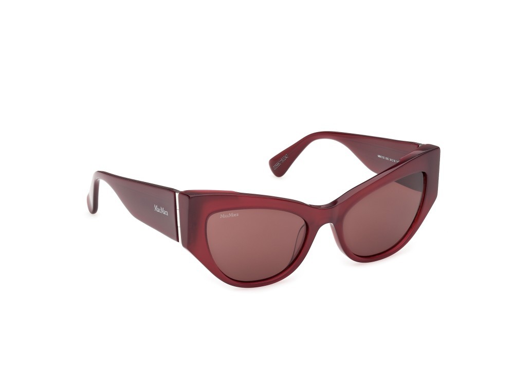 Occhiali da sole MaxMara MM0192 (69S) colore bordeaux lucido forma cat eye lenti bordeaux