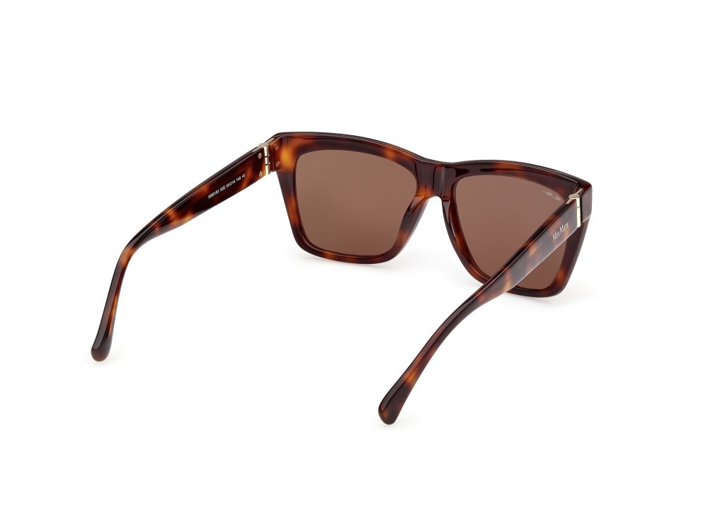 Occhiali da sole MaxMara MM0193 (52E) colore avana scura  forma quadrato lenti marrone
