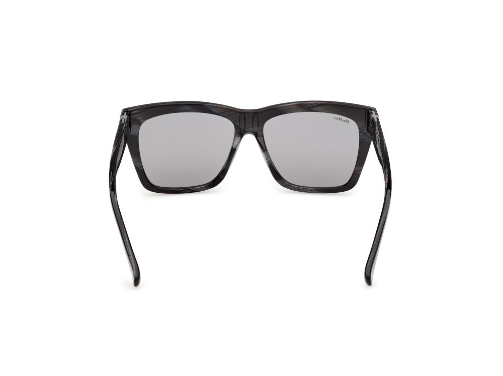 Occhiali da sole MaxMara MM0193 (63A) colore nero/corno  forma quadrato lenti fumo