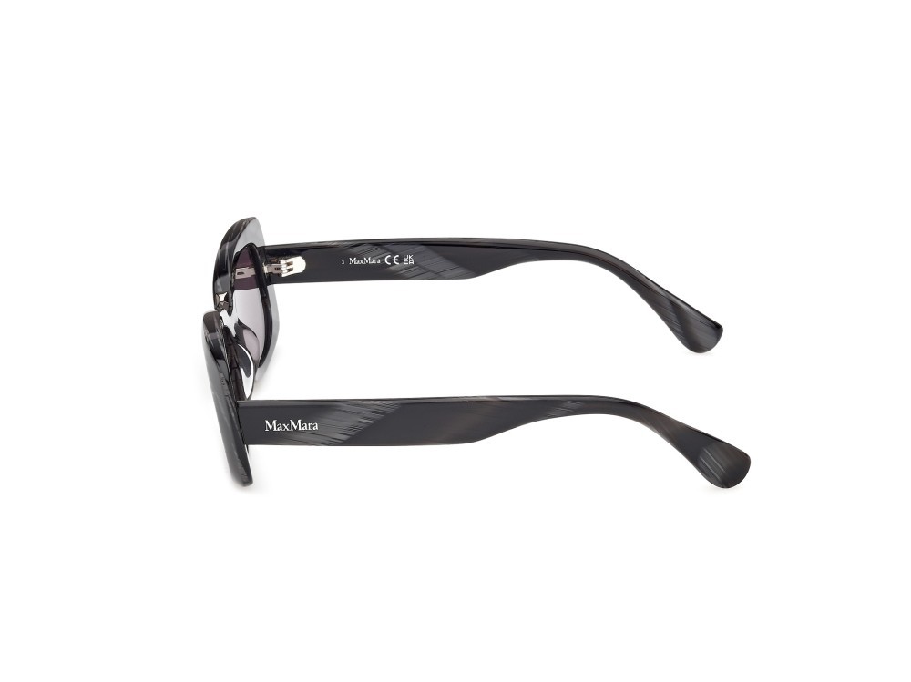 Occhiali da sole MaxMara MM0197 (63A) colore corno nero forma rettangolare lenti fumo