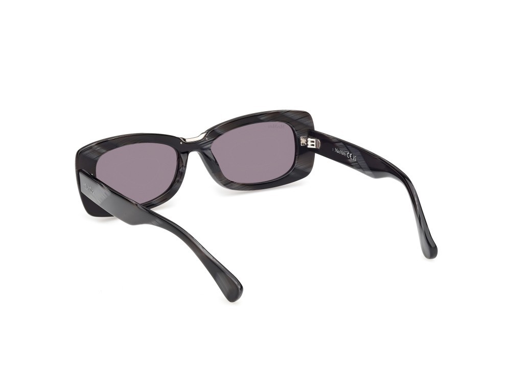 Occhiali da sole MaxMara MM0197 (63A) colore corno nero forma rettangolare lenti fumo