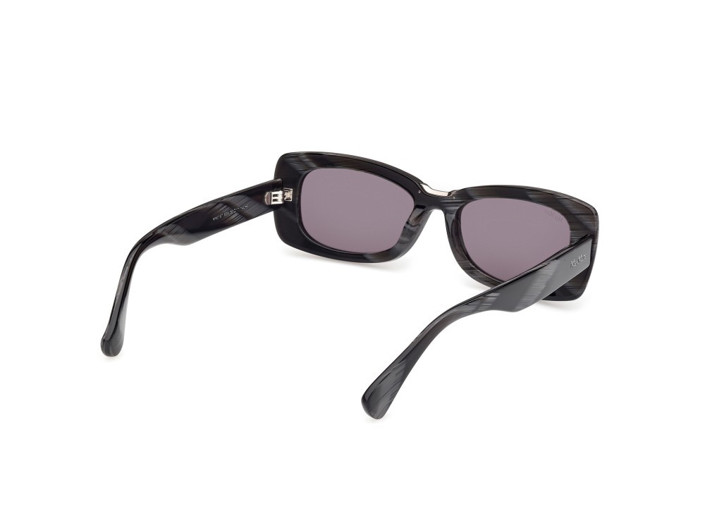 Occhiali da sole MaxMara MM0197 (63A) colore corno nero forma rettangolare lenti fumo