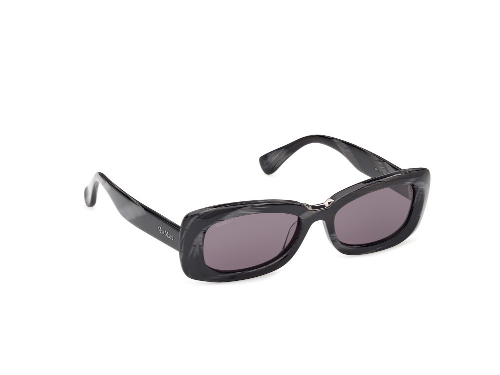 Occhiali da sole MaxMara MM0197 (63A) colore corno nero forma rettangolare lenti fumo
