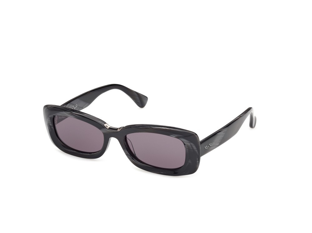 Occhiali da sole MaxMara MM0197 (63A) colore corno nero forma rettangolare lenti fumo