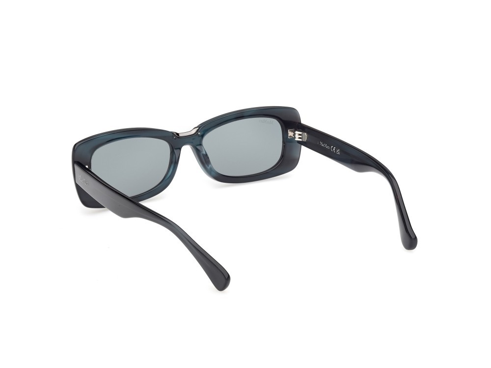 Occhiali da sole MaxMara MM0197 (64N) colore corno colorato forma rettangolare lenti verde