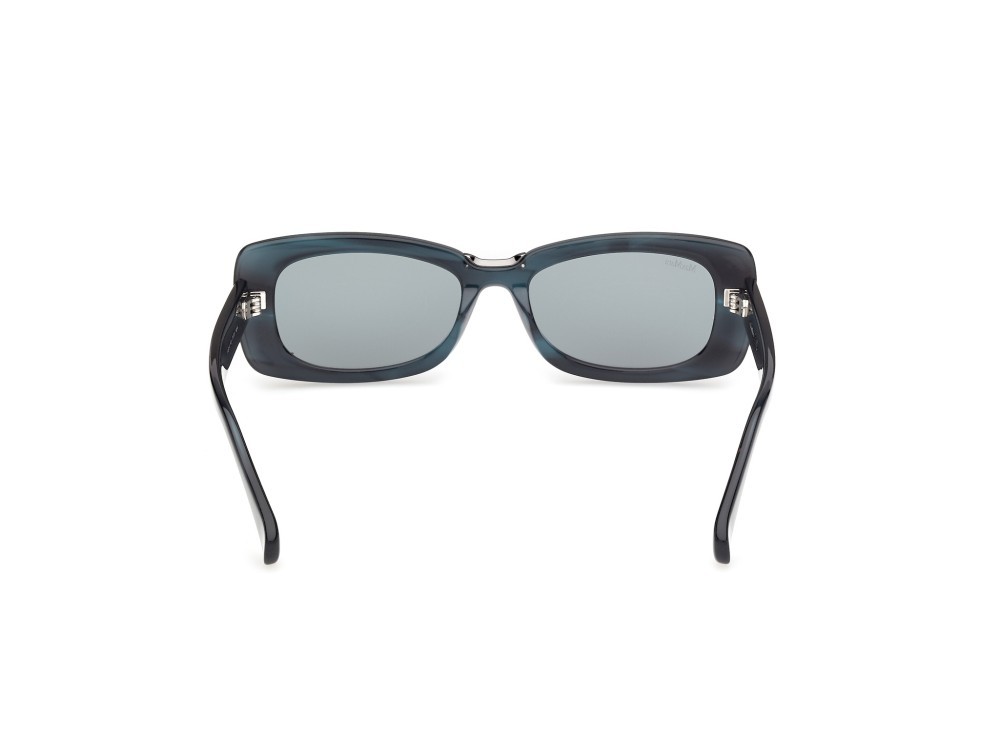 Occhiali da sole MaxMara MM0197 (64N) colore corno colorato forma rettangolare lenti verde