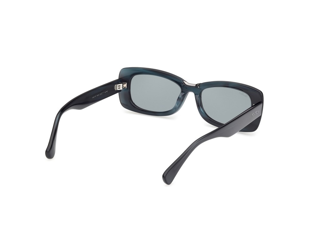 Occhiali da sole MaxMara MM0197 (64N) colore corno colorato forma rettangolare lenti verde
