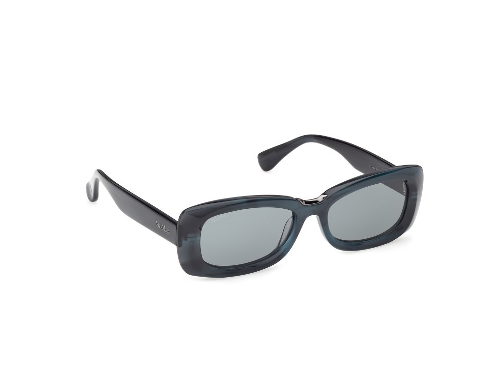 Occhiali da sole MaxMara MM0197 (64N) colore corno colorato forma rettangolare lenti verde