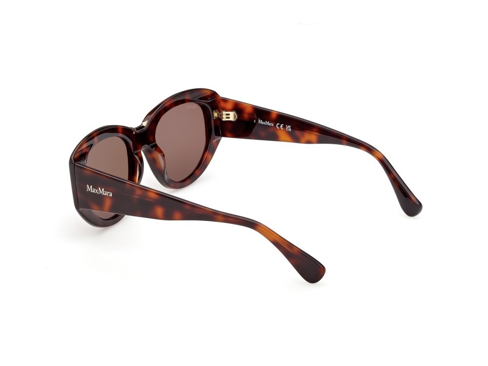Occhiali da sole MaxMara MM0198 (52E) colore avana scura forma rotondo lenti marrone