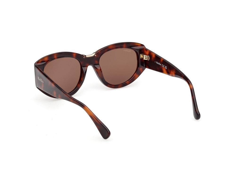 Occhiali da sole MaxMara MM0198 (52E) colore avana scura forma rotondo lenti marrone