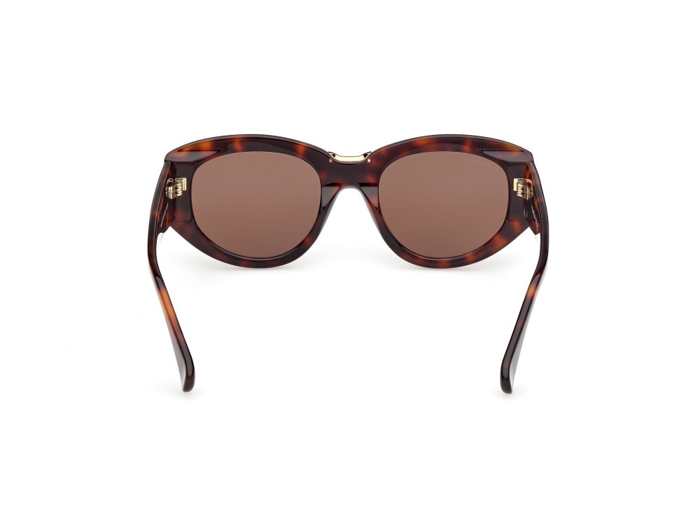 Occhiali da sole MaxMara MM0198 (52E) colore avana scura forma rotondo lenti marrone