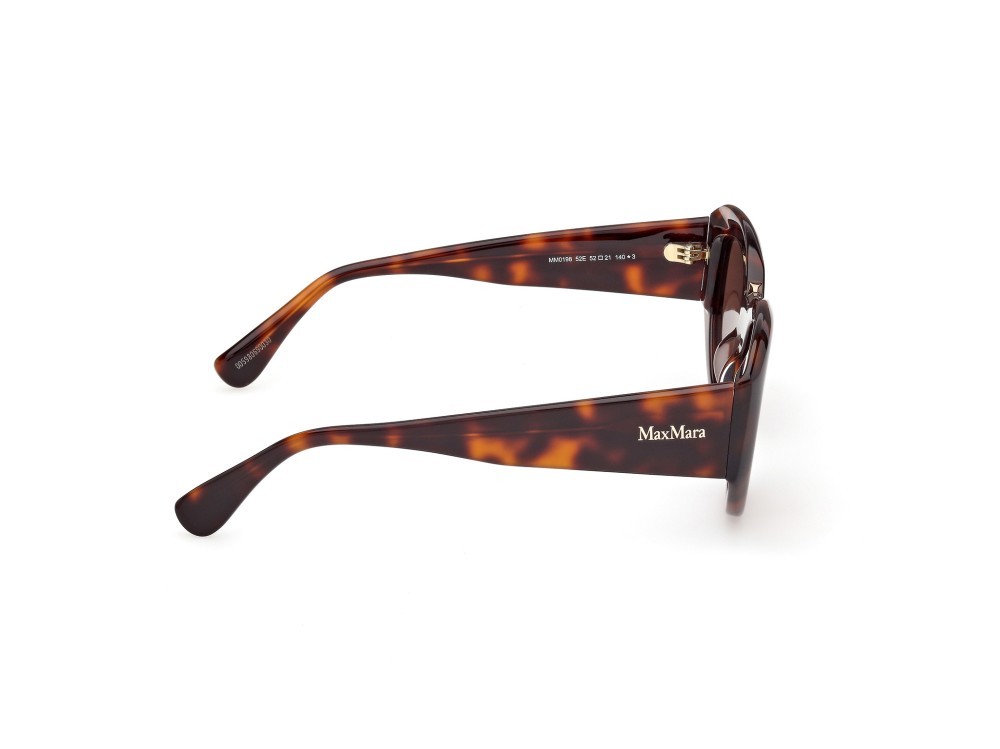 Occhiali da sole MaxMara MM0198 (52E) colore avana scura forma rotondo lenti marrone