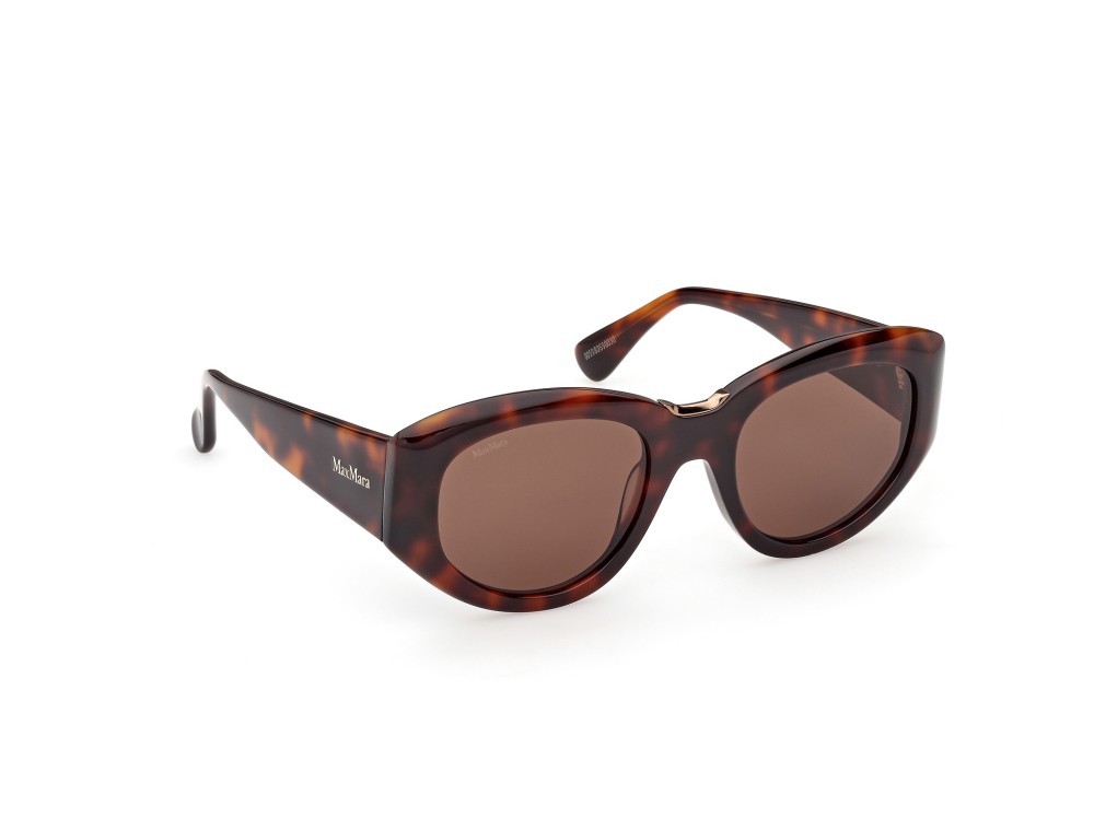 Occhiali da sole MaxMara MM0198 (52E) colore avana scura forma rotondo lenti marrone
