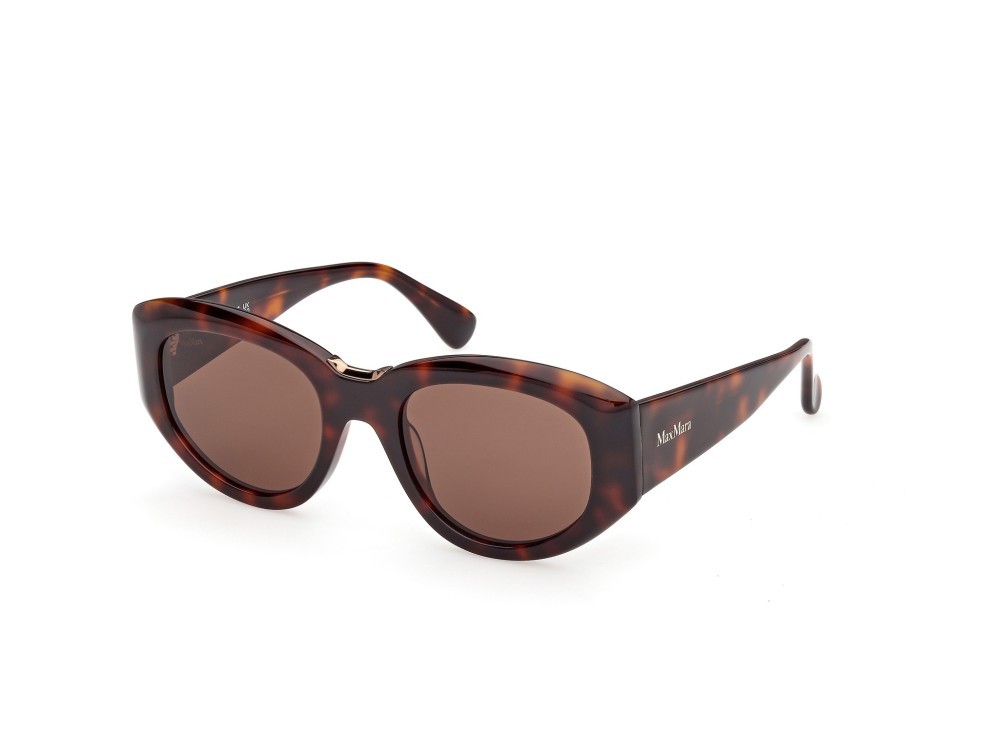 Occhiali da sole MaxMara MM0198 (52E) colore avana scura forma rotondo lenti marrone