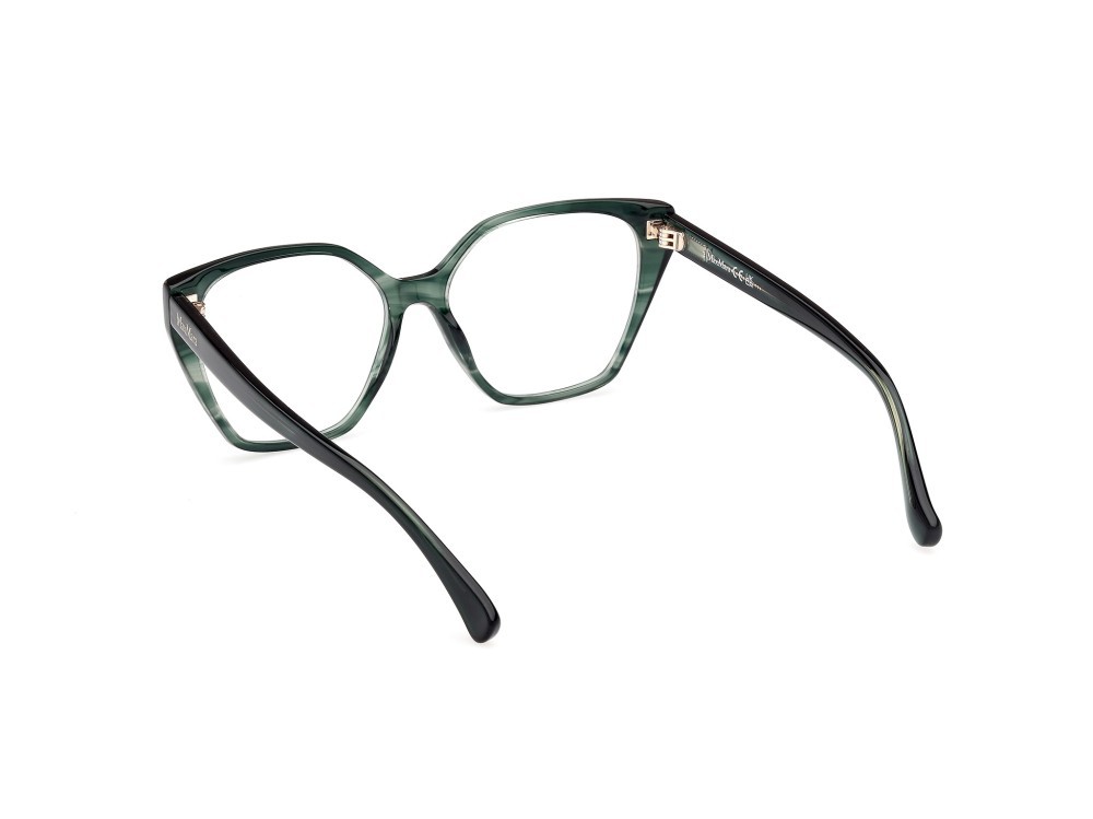 Occhiali da vista MaxMara MM5085 (098) colore verde scuro/striato  forma geometrico 