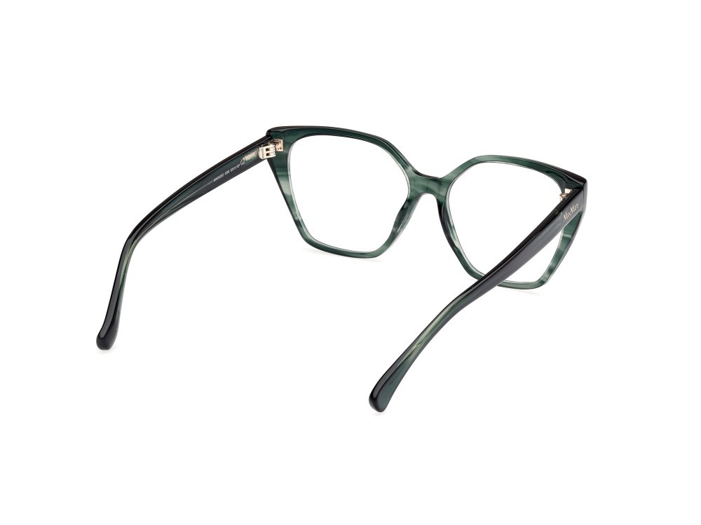 Occhiali da vista MaxMara MM5085 (098) colore verde scuro/striato  forma geometrico 