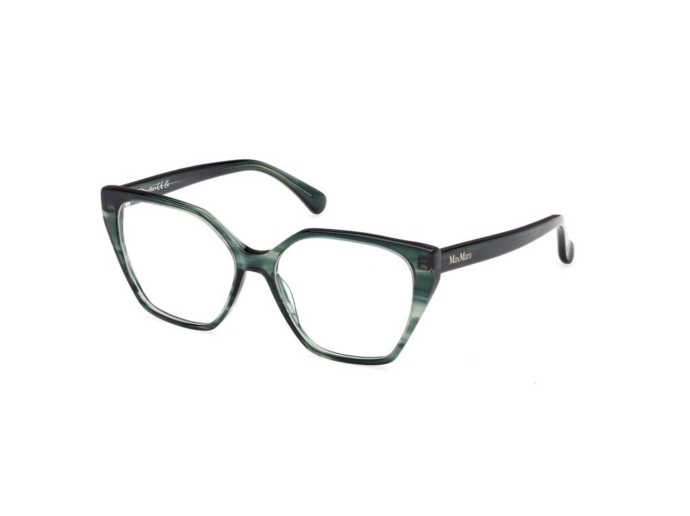 Occhiali da vista MaxMara MM5085 (098) colore verde scuro/striato  forma geometrico 