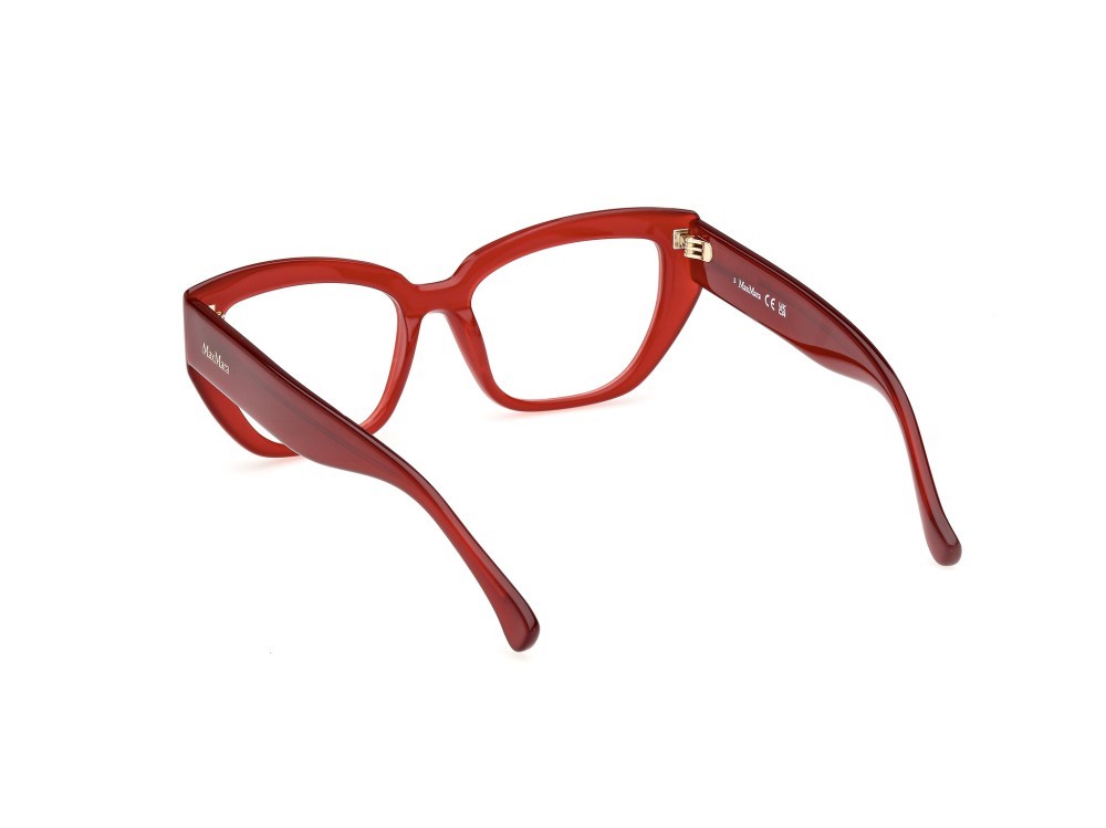 Brillen MaxMara MM5135 (066) farbe rosso scuro lucido form cat-eye 