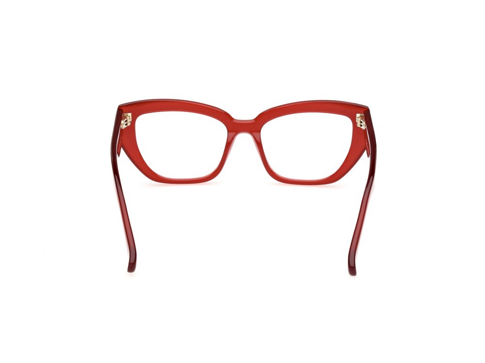 Brillen MaxMara MM5135 (066) farbe rosso scuro lucido form cat-eye 