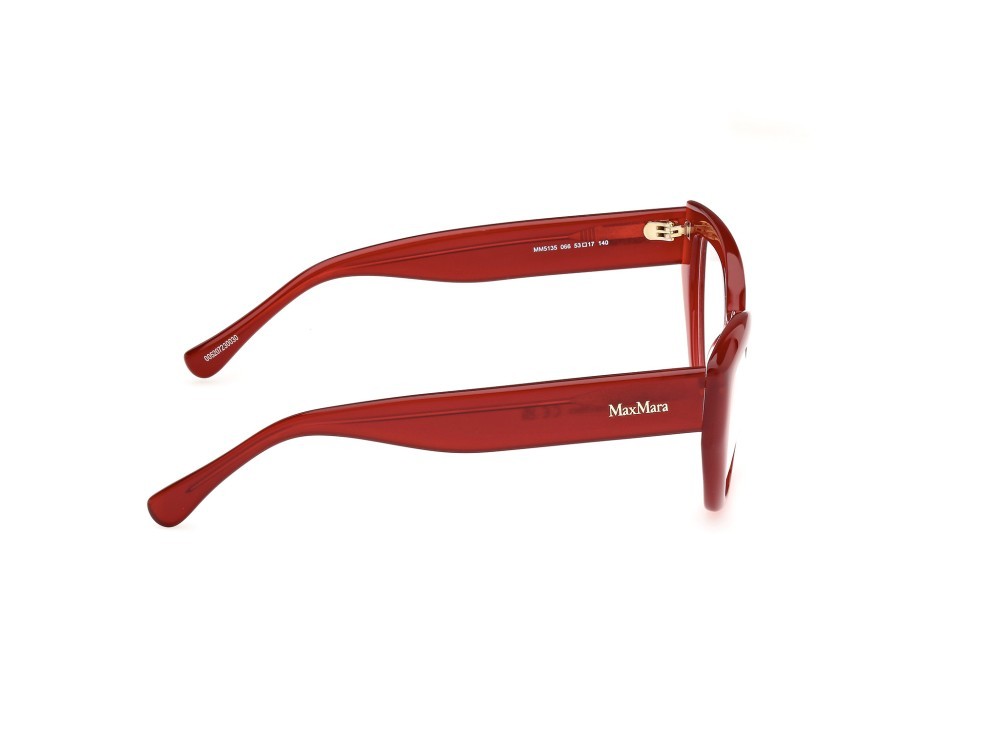 Brillen MaxMara MM5135 (066) farbe rosso scuro lucido form cat-eye 